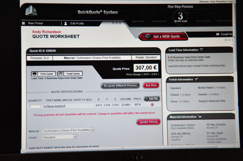 Quickparts maakindustrie gaat online