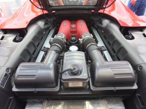 V8 blok van een Ferrari 430