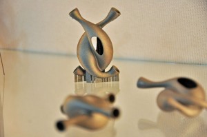 Een voorbeeld van een metalen 3D geprint onderdeel, gemaakt op een machine van Renishaw. 