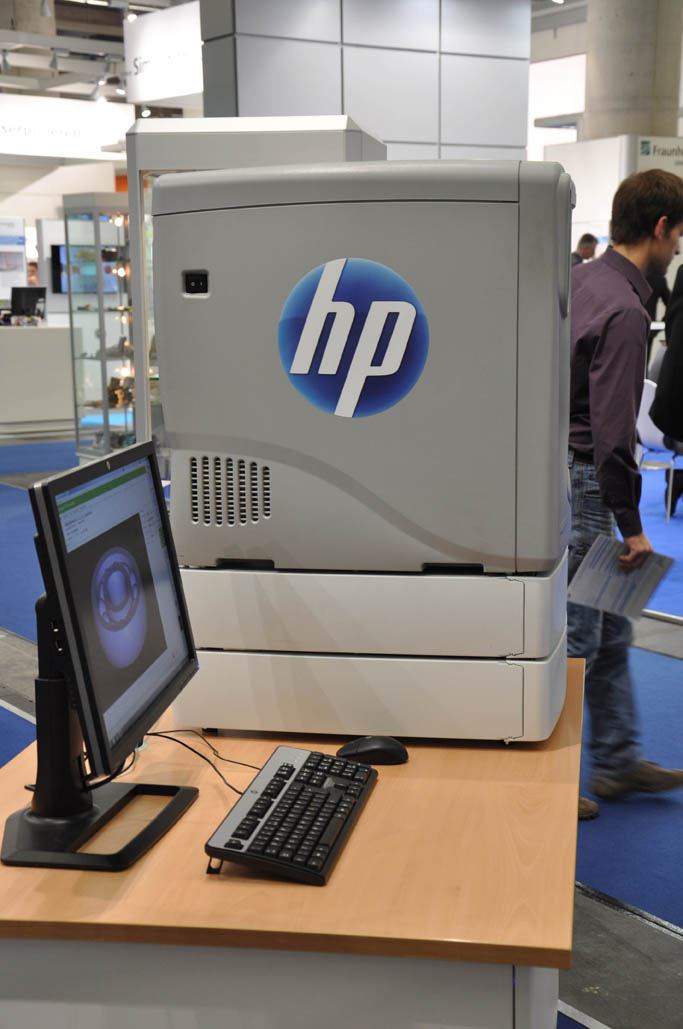 De printer die HP op EuroMold 2011 toonde. 