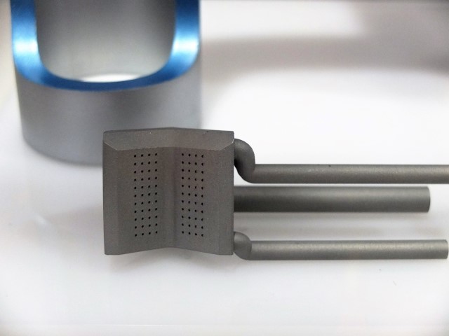 Een concrete toepassing van 3D metaalprinten is deze brander voor een gasproductielijn. Dankzij het aangepast ontwerp, is de standtijd aanzienlijk langer. 